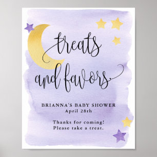 Över Måne, Lila babykläder och favoriter Poster