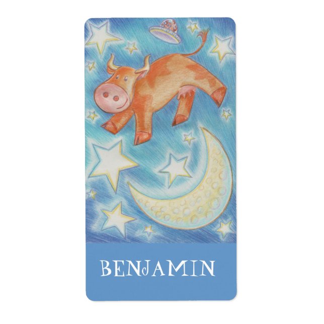 Över Måne "Namn"-märket Fraktsedel (Framsidan)