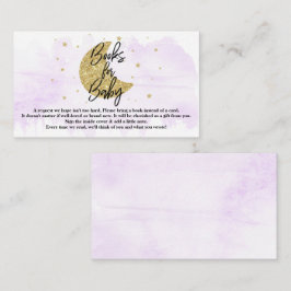 Över Måne | Neutralt Baby Shower Bokar för Baby Tilläggskort