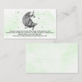 Över Måne | Neutralt Baby Shower Bokar för Baby Tilläggskort