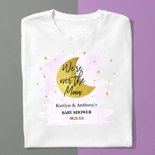 Över Måne   Neutralt Baby Shower T Shirt