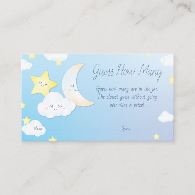 Över Måne och stjärnor Tilläggskort (Framsida)