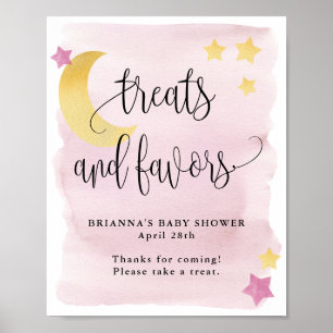 Över Måne, Rosa babykläder och favoriter Poster