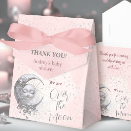 Över Måne Rosa Flickans babyboja Tält favoritbox Presentaskar