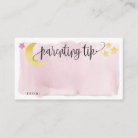 Över Måne, Rosa förälder Tip Burk Advice Card