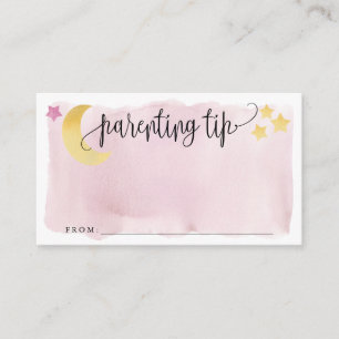 Över Måne, Rosa förälder Tip Burk Advice Card Tilläggskort