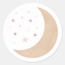 Över Måne Rosa Girl Baby Shower