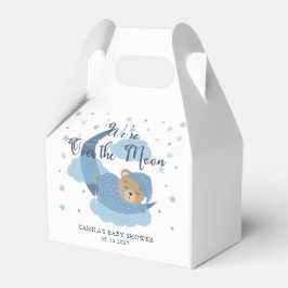 Över Måne: Spipande Bear Girl Baby Shower Presentaskar