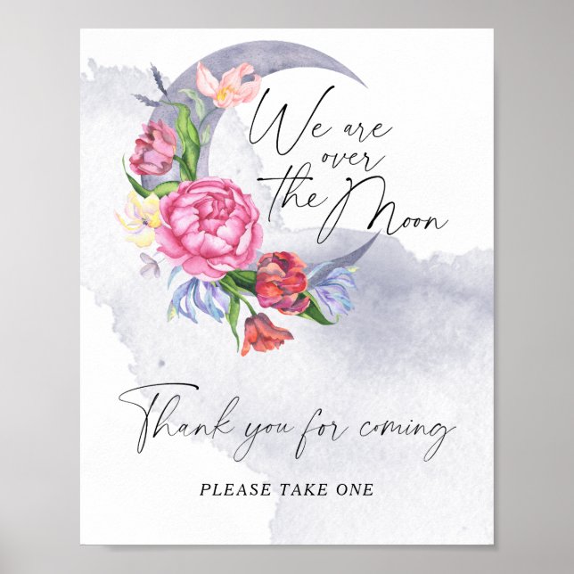 Över måne tackar er för att ni kom poster (Framsidan)