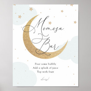 Över Måne Twinkle Star Momosa Pub Poster
