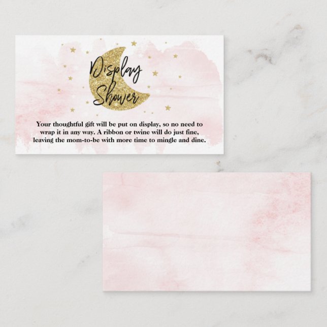 Över Måne | Visning för Flickor babyvisningsprogra Tilläggskort (Fram/baksida)