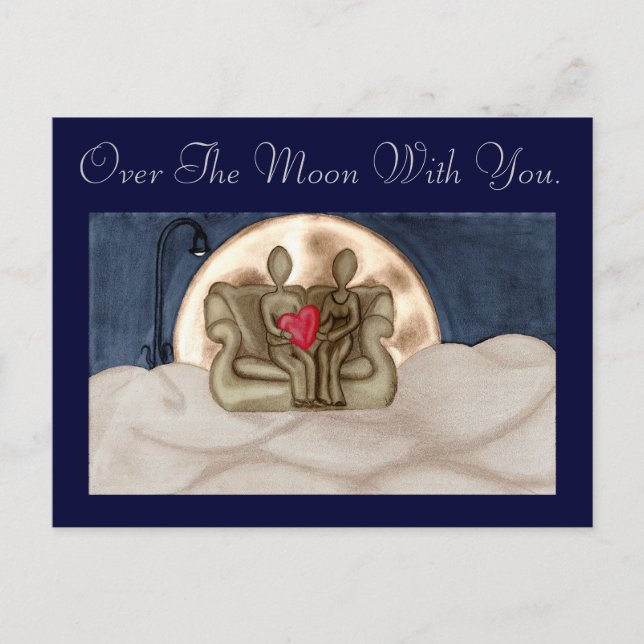 Över Måne Vykort (Framsida)