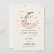 Över månen Boho Celestial Baby shower
