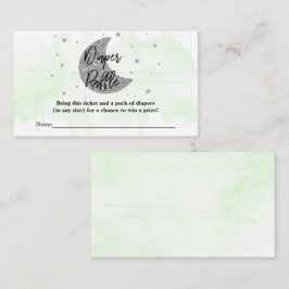 Över Månen | Neutral Babyfest Diaperraffel Tilläggskort