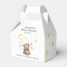 Över Månen Teddybjörn Baby Shower Presentaskar