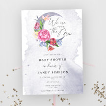 Över månens blommor Baby shower
