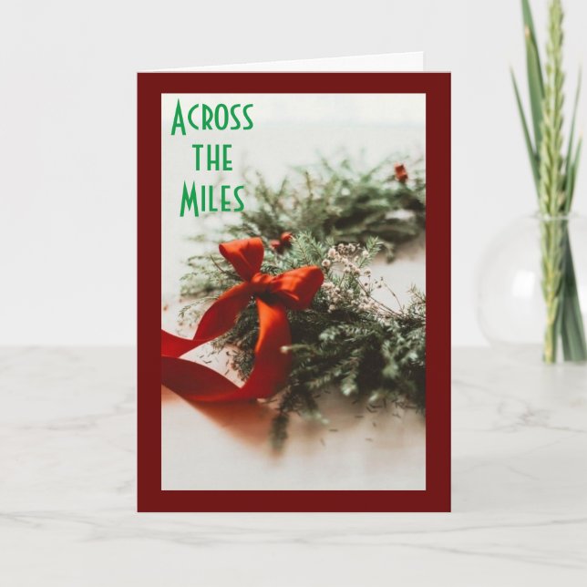 *ÖVER MILERNA* I CHRISTMAS ÖNSKAR DU UPPLEVA HELGKORT (Framsida)