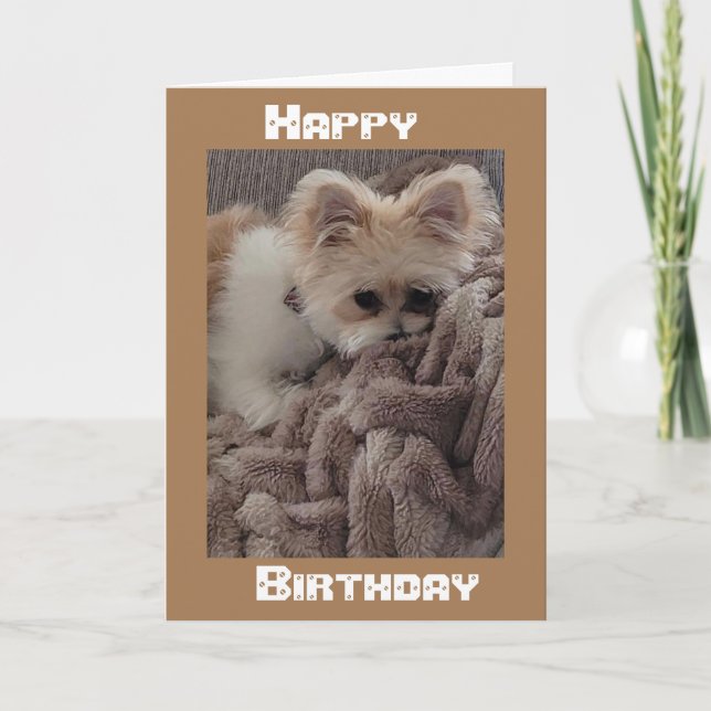 *ÖVER MILERNA * ÖNSKAR ATT DET VAR I PERSON BIRTHD KORT (Framsida)