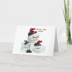 ÖVER MILES CHRISTMAS ÖNSKEMÅL FRÅN SNÖGUBBAR HELGKORT