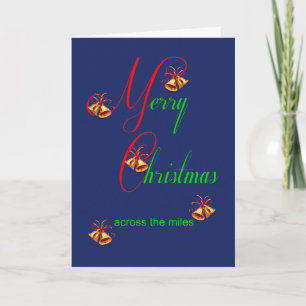 Över Miles Jul Klockor Helgdag Card Helgkort