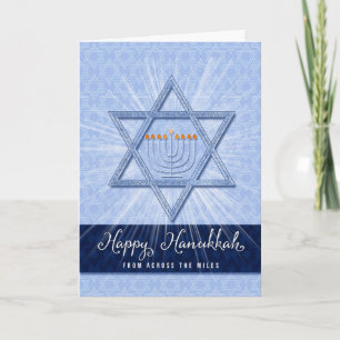 Över Miles on Hanukkah Star of David Helgkort