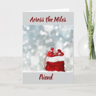 ÖVER MILES TILL "FRIEND" I CHRISTMAS HELGKORT