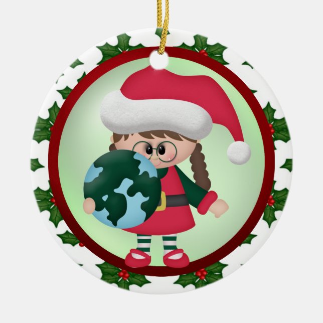 Över Milesjulprydnaden Julgransprydnad Keramik (Framsidan)