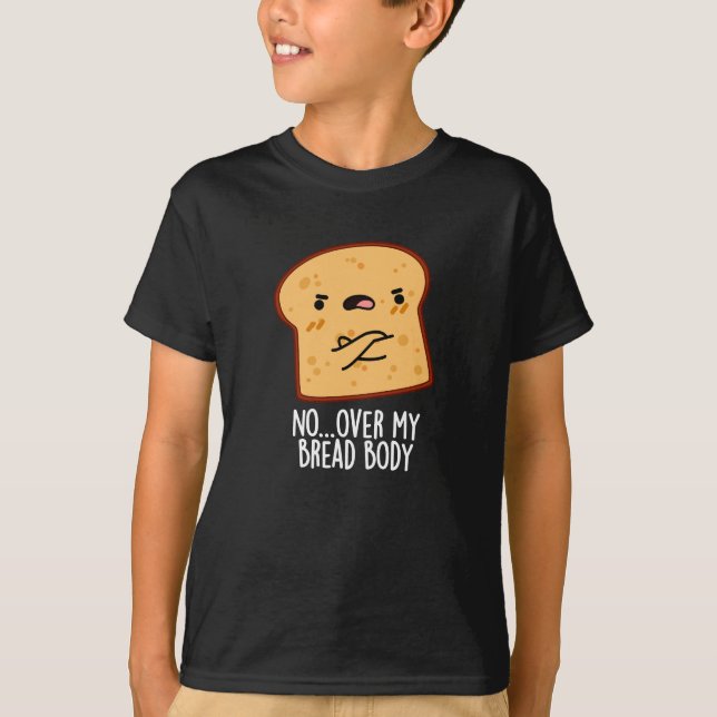 Över min brödbrödbrödbrödrosa Mörk BG T Shirt (Framsida)