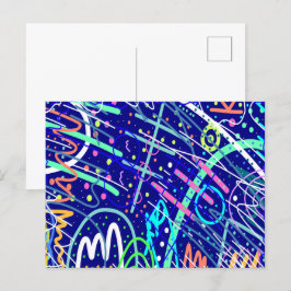 Över natten Himmel Vykort