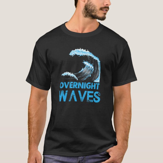 Över natten Vinkara Beach Vibes T Shirt (Framsida)