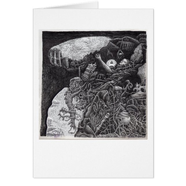 Över och under hälsningskort (Framsidan)