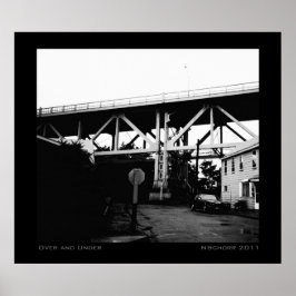 Över- och under stadens industrilandskap poster