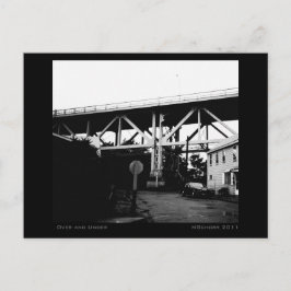 Över- och under stadens industrilandskap vykort