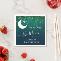 Över Pappersservett för Måne babyskor