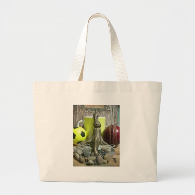 Över planen och Kreta: Fotbollskricketblandning Jumbo Tygkasse (Framsidan)