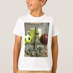 Över planen och Kreta: Fotbollskricketblandning T Shirt