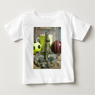 Över planen och Kreta: Fotbollskricketblandning T-shirt