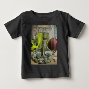 Över planen och Kreta: Fotbollskricketblandning T-shirt