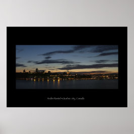 över Quebec-staden Poster
