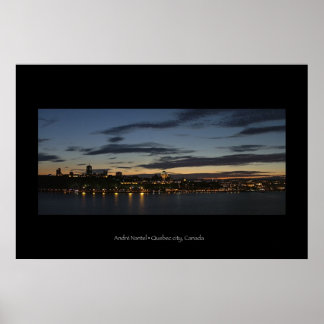 över Quebec-staden Poster