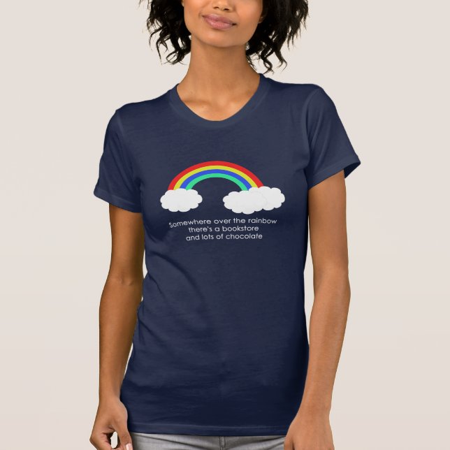 Över regnbågekvinnorna (mörk) tee shirt (Framsida)