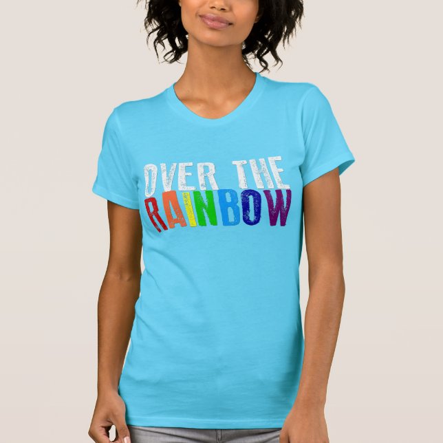 Över regnbågen t-shirt (Framsida)