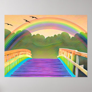 Över Regnbågsbron - Lisa-Dawn Design OWN ART Poster