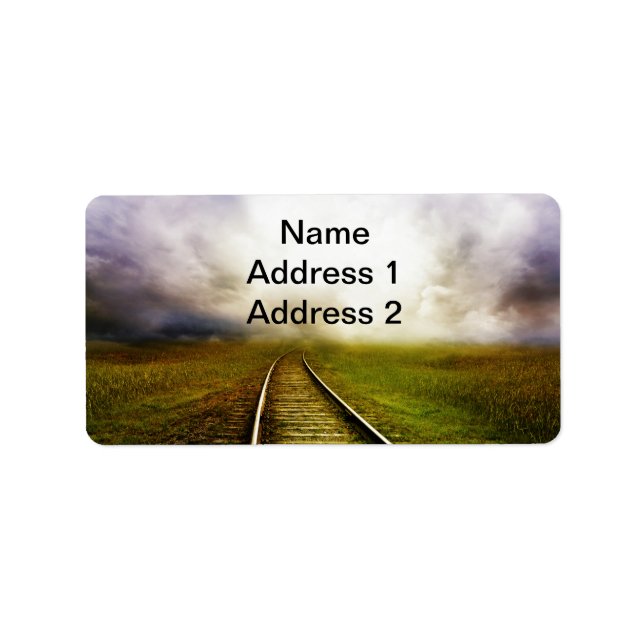 Över sjön adressetikett (Framsidan)