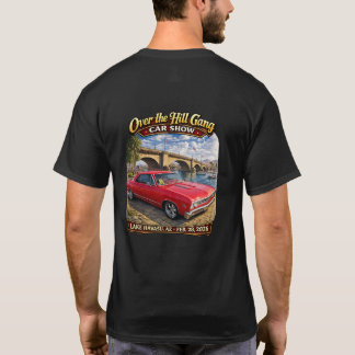 Over The Hill Gang Car Club Lake Havasu AZ Hot Rod T Shirt