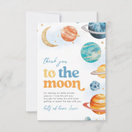 Over the Moon Baby Shower Thank You Cards Tack Kort
