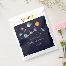 Over The Moon Boy Baby Shower Party Space Galaxy