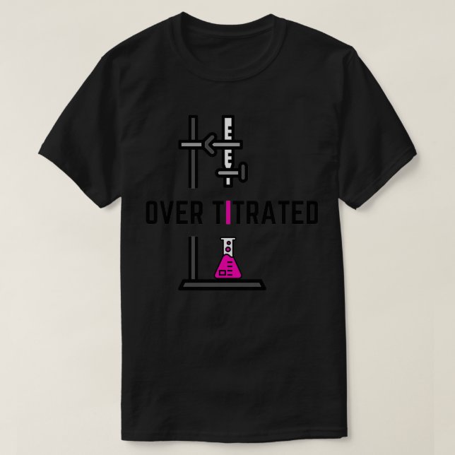 Över titrerad kemisk samling t shirt (Design framsida)