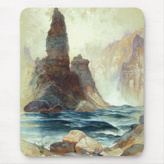 Över Torn Falls, Moran, 1872 Musmatta (Framsidan)