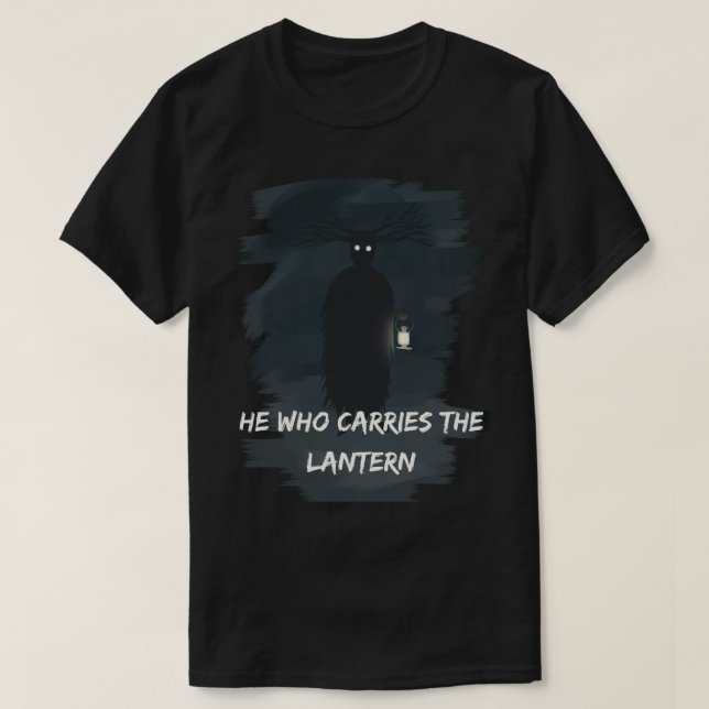 Över trädgårdsmuren beasten han som bär på lånen t shirt (Design framsida)